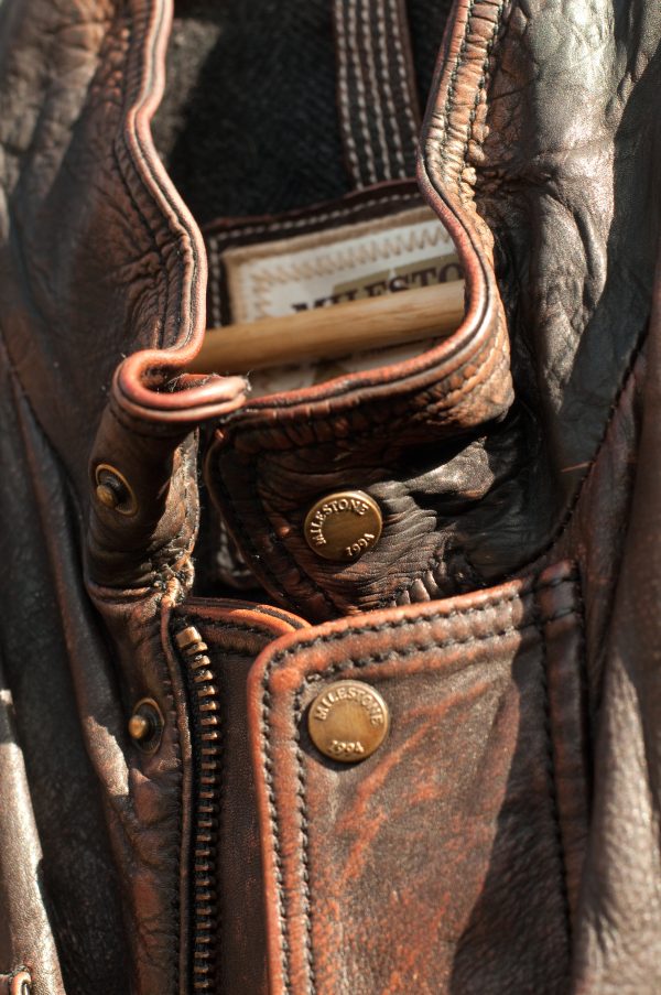Chaqueta de cuero milestone - Imagen 5
