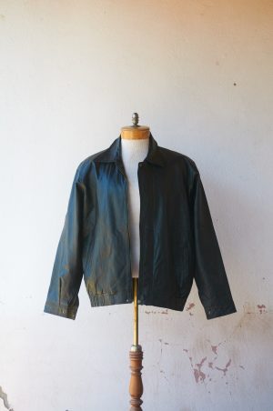 Chaqueta de cuero bomber jacket