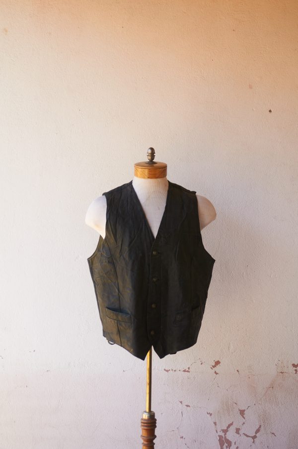 Chaqueta de cuero sin mangas talla L o XL mcduncan