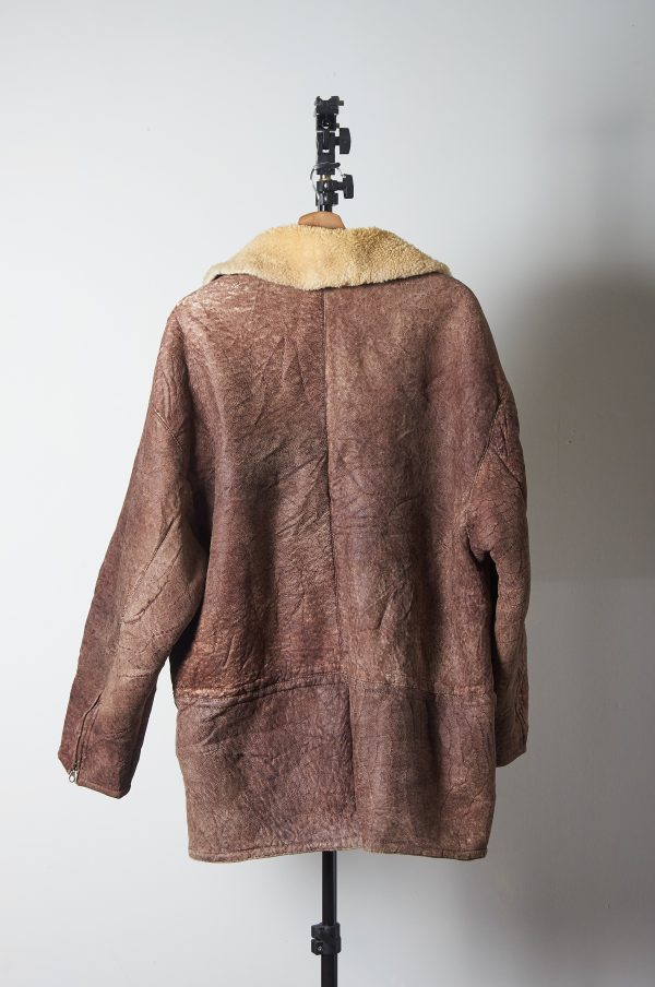 Shearling de cuero y lana de oveja talla L(H) - Imagen 7