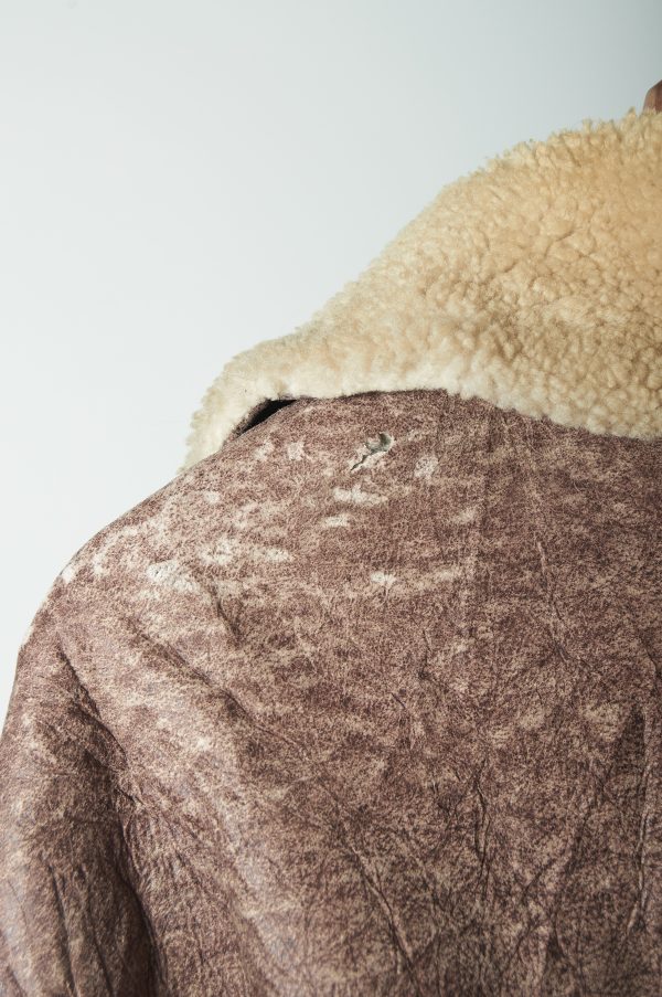 Shearling de cuero y lana de oveja talla L(H) - Imagen 9