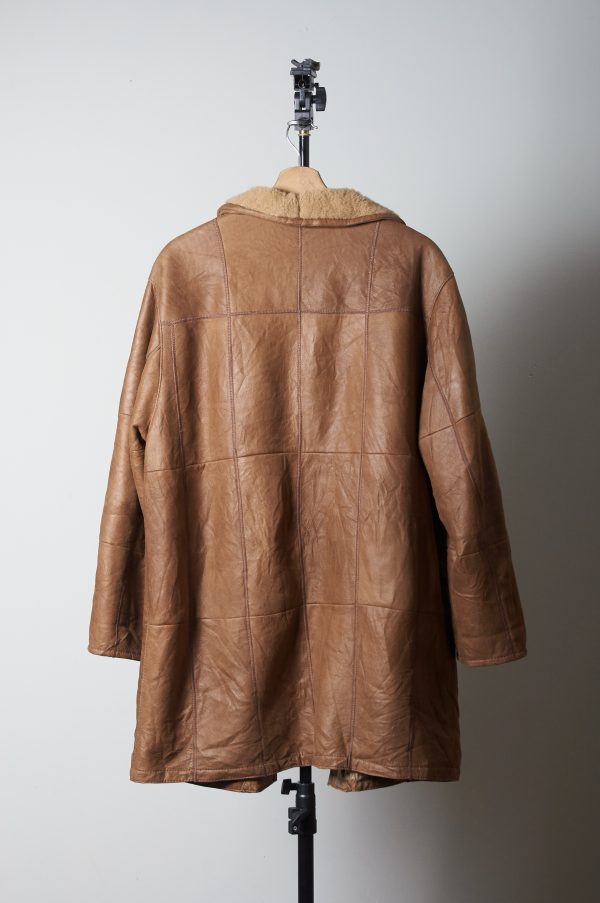 Shearling Werner Christ camel genuino - Imagen 6