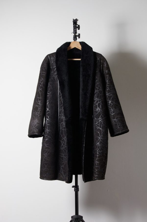 Shearling diseño crackelado talla S (M) - Imagen 3