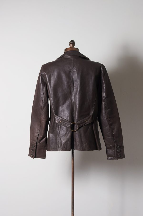 Chaqueta de cuero genuino talla M mujer - Imagen 5