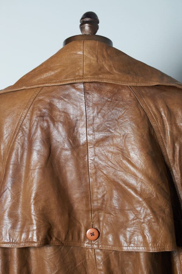 Abrigo de cuero genuino talla L(M) M(H) - Imagen 8
