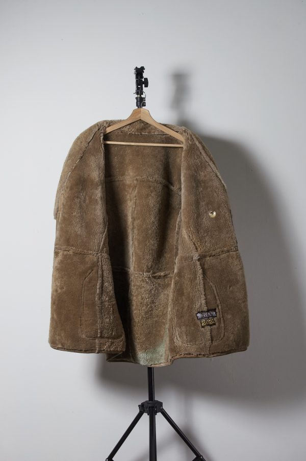 Sheepskin Solapa doble abotonado español Talla M(H) - Imagen 3