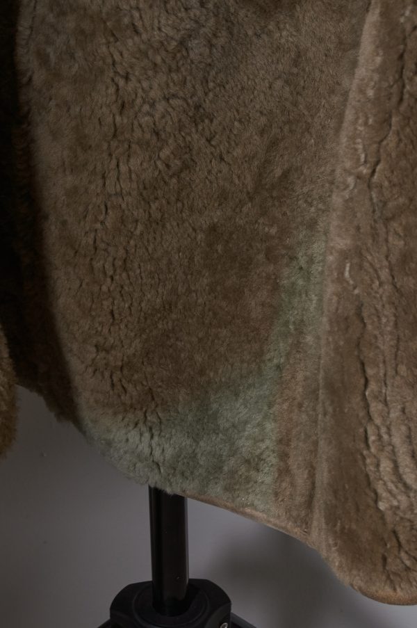 Sheepskin Solapa doble abotonado español Talla M(H) - Imagen 4