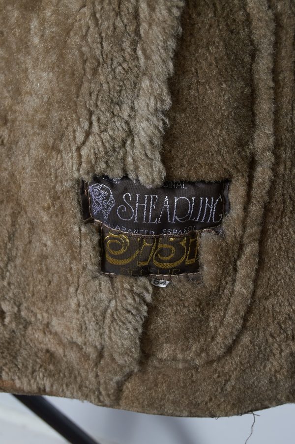 Sheepskin Solapa doble abotonado español Talla M(H) - Imagen 5