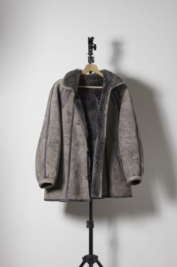 Sheepskin Italiano Gris Bottega della Pelle Talla S/M(M) - Imagen 8