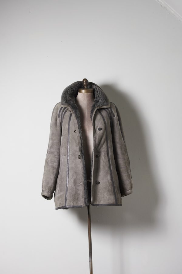 Sheepskin Italiano Gris Bottega della Pelle Talla S/M(M) - Imagen 4