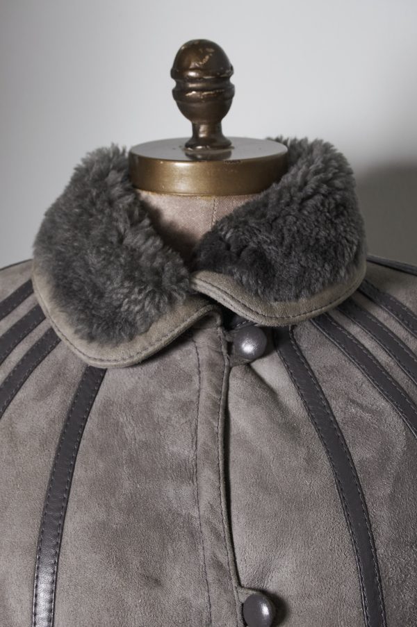 Sheepskin Italiano Gris Bottega della Pelle Talla S/M(M) - Imagen 2