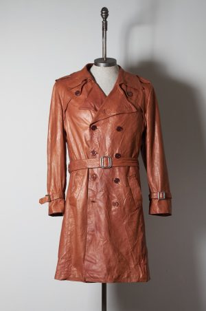Trench de cuero Talla S/M(H) Años 60/70