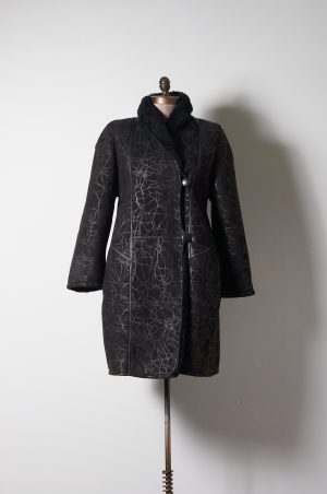 Shearling diseño crackelado talla S (M)