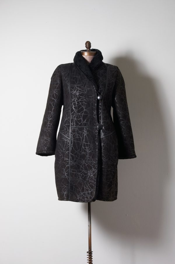 Shearling diseño crackelado talla S (M)