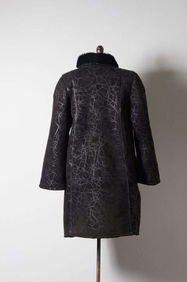 Shearling diseño crackelado talla S (M) - Imagen 5