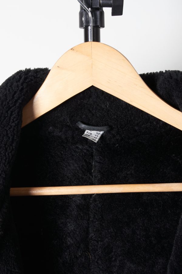 Shearling genuino verde petróleo cuero de cordero Talla M(H) - Imagen 2