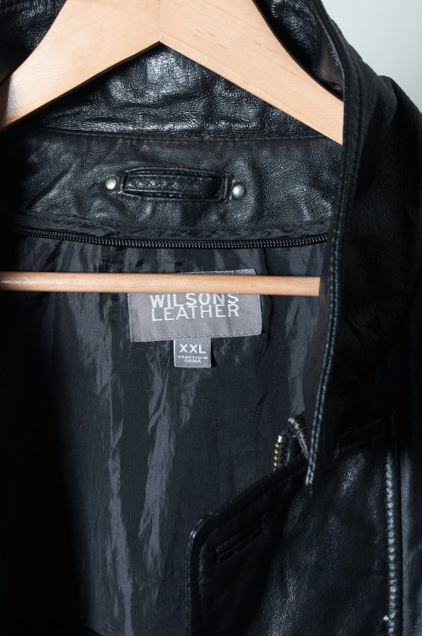 Chaqueta de cuero genuino Wilson Leaher talla XXL - Imagen 2