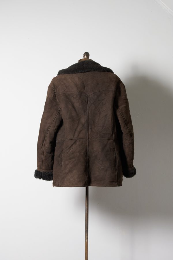 Sheepskin genuino de cuero y lana de oveja gamulan talla S/M mujer - Imagen 3