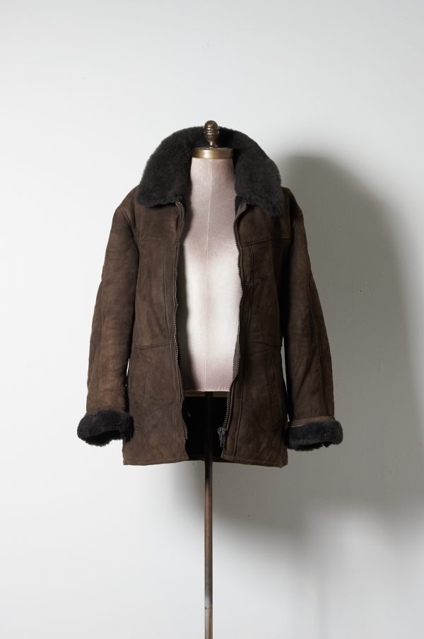 Sheepskin genuino de cuero y lana de oveja gamulan talla S/M mujer - Imagen 5