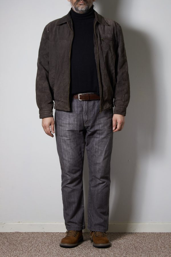 Chaqueta de cuero genuino talla M