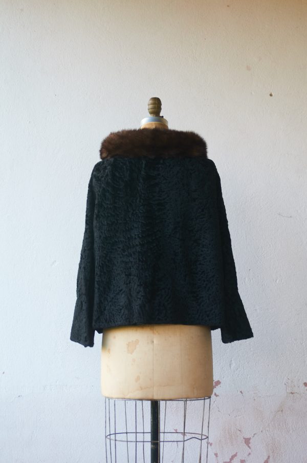 Abrigo de peletería años 50 Talla S/M - Imagen 5